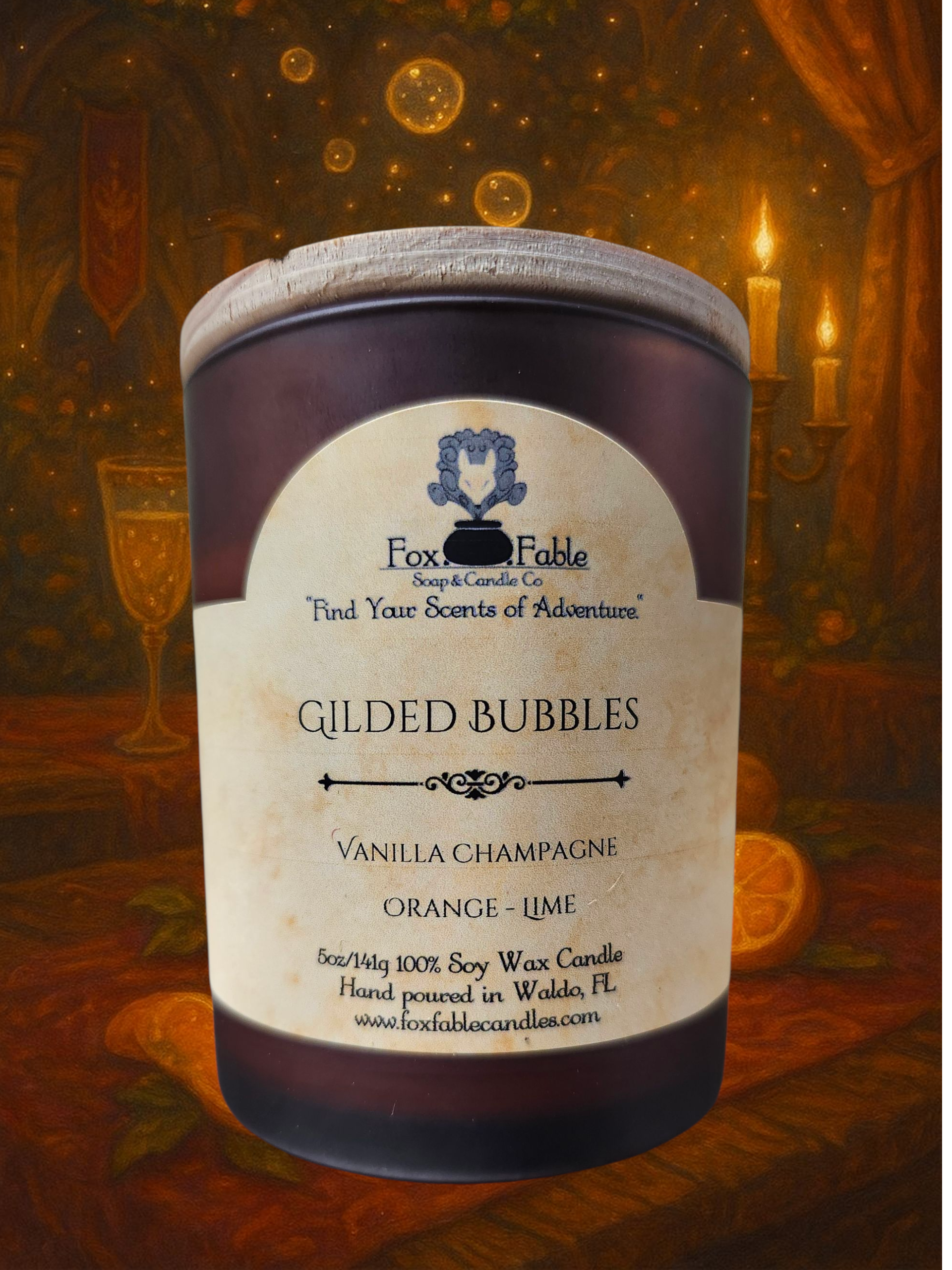 Gilded Bubbles - 5oz Soy Wax Candle